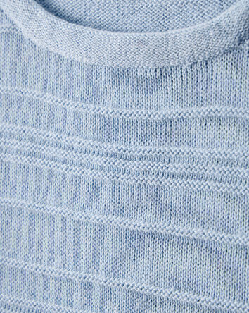 Girls Long-Sleeve Sweater - Blue, 