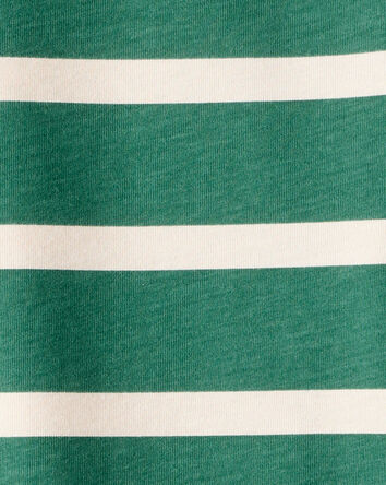 Boys Striped Long-Sleeve Tee - Green, 
