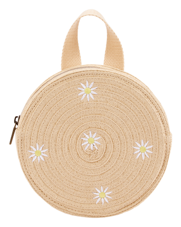 Girls Carter's Daisy Straw Mini Backpack, 