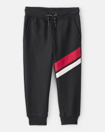 Toddler Boy Fleece Joggers - Black, 