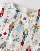Toddler Girl Organic Cotton Dress in Nutcracker Print, image 3 of 5 slides