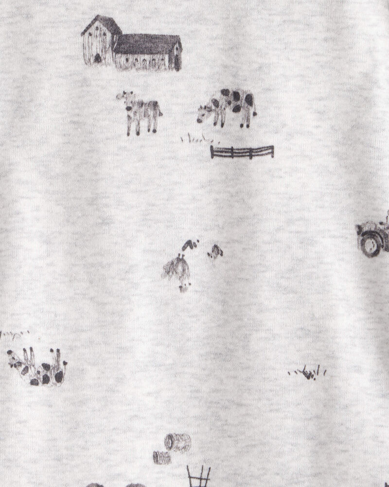 Baby Boy 4-Pack Sheep Print Long-Sleeve Multipack Bodysuits, image 3 of 6 slides