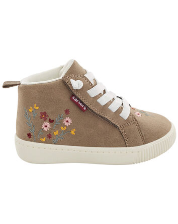 Toddler Floral High-Top Sneakers, 