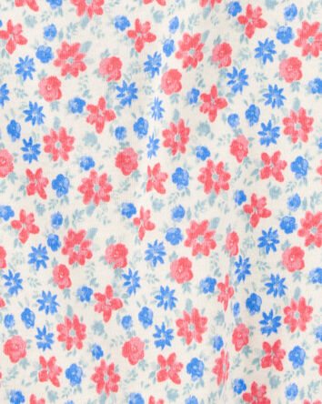 Baby Floral Cotton Romper, 