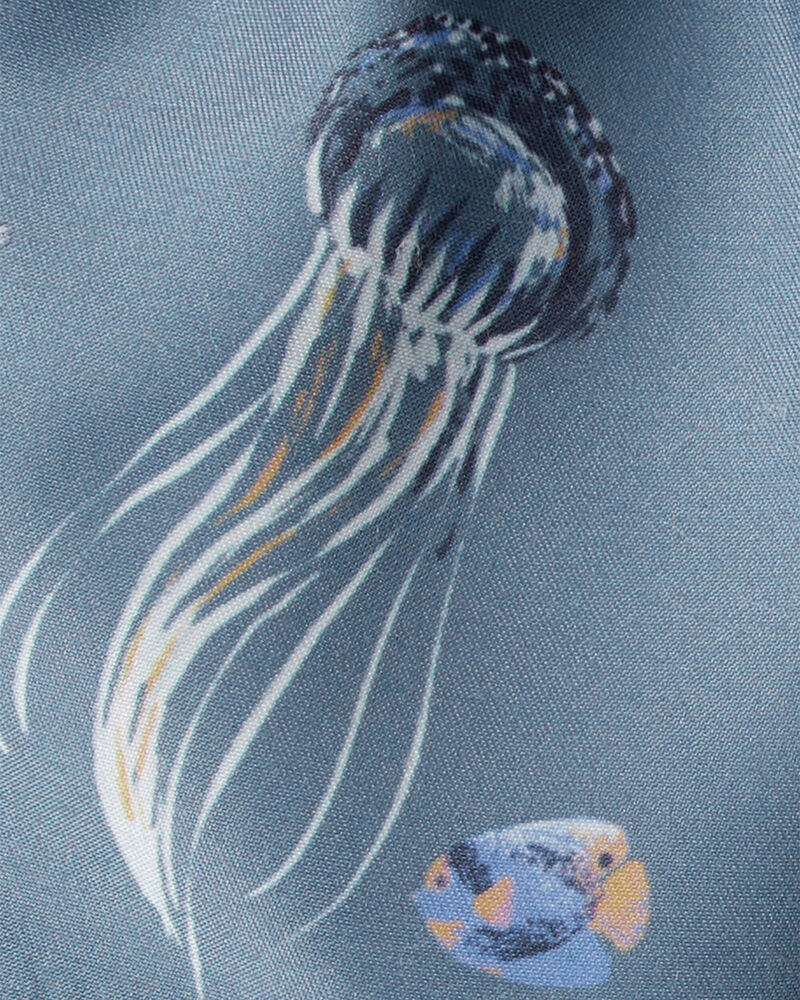 Baby Boy Recycled Ocean-Print Swim Trunks, image 4 of 4 slides