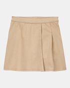 Kid 2-Pack Ponte Knit Uniform Skirts - Khaki, image 2 of 4 slides
