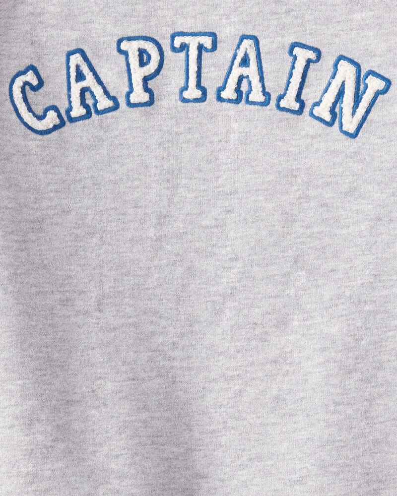 Toddler Boy 2-Piece Pullover Sweatshirt & French Terry Joggers Set - Heather/Red, image 4 of 10 slides