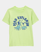 Toddler Boy Dino Explorer Graphic Tee - Green, image 1 of 3 slides