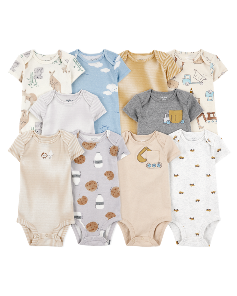 Baby 10-Pack Short-Sleeve Bodysuits, image 1 of 16 slides