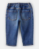 Baby Boy  Tapered Distressed Denim Jeans - Medium Wash, image 2 of 4 slides