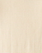 Baby 4-Pack Safari Print Cotton Long-Sleeve Multipack Bodysuits - Ivory/Yellow, image 4 of 6 slides