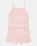 Toddler Floral Terry Cloth Swimsuit Cover-up Romper - Pink, image 1 of 3 slides
