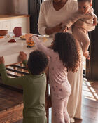 Toddler Girl Deer & Floral Print PurelySoft Long-Sleeve 2-Piece Pajamas - Pink, image 4 of 6 slides