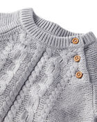 Baby 2-Piece Organic Cotton Cable Knit Sweater Set, image 2 of 5 slides