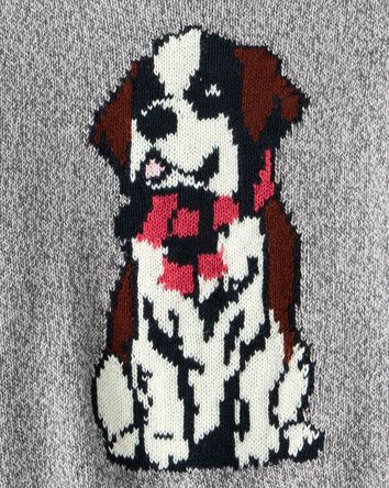 Baby Boy Dog Sweater - Grey, 