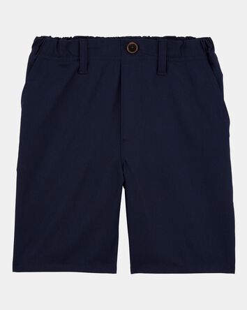 Boys Active Pull-On Uniform Shorts - Navy, 
