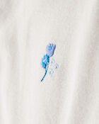 Baby Girl 3-Piece Floral Sherpa Long-Sleeve Bodysuit & Pant Set - Blue, image 2 of 6 slides