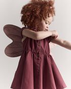 Toddler Girl Avenue Twirl&trade; Dress - Burgundy, image 3 of 8 slides