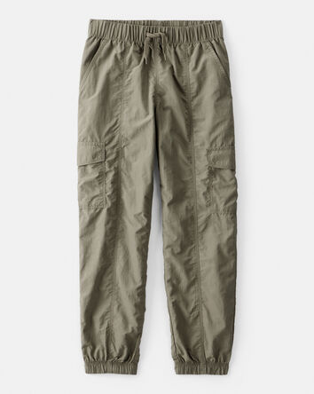 Girls Woven Jogger - Green, 