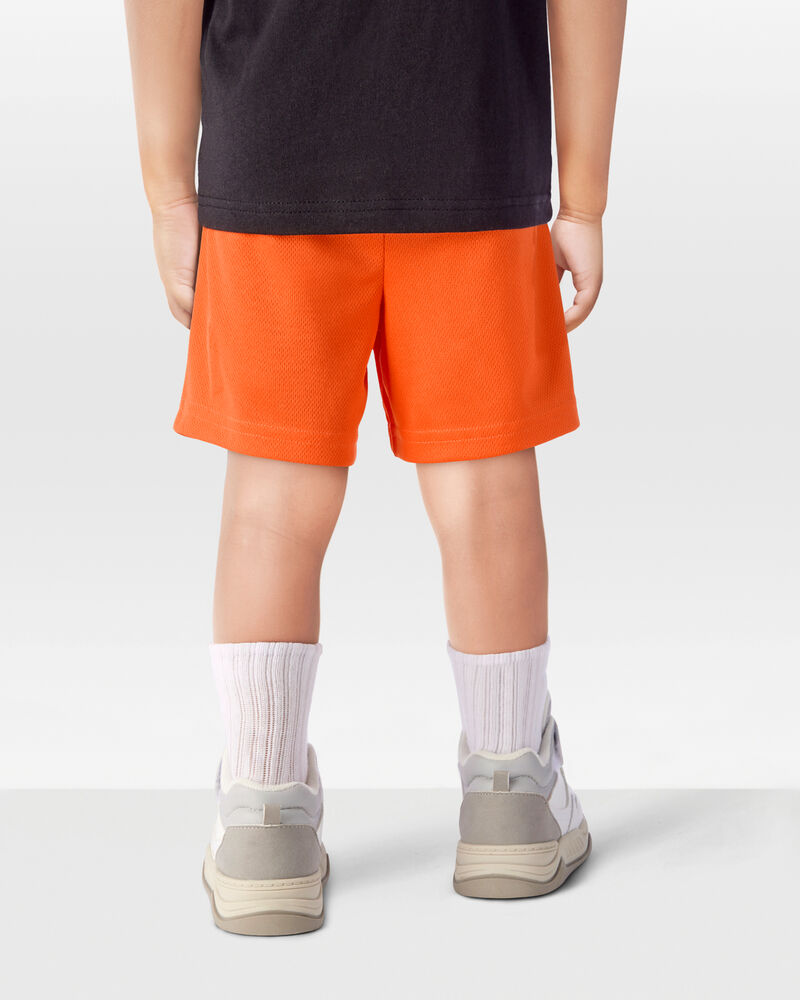 Toddler Boy Active Mesh Shorts - Orange, image 3 of 6 slides
