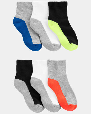 Boys 6-Pack Ankle Socks, 