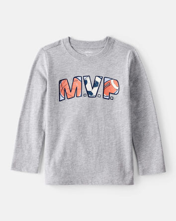 Toddler Boy MVP Long-Sleeve Graphic Tee - Grey, 