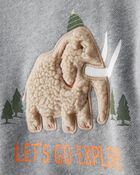 Toddler Boy DayDream Fleece Mammoth Pullover Sweatshirt - Grey, image 2 of 4 slides