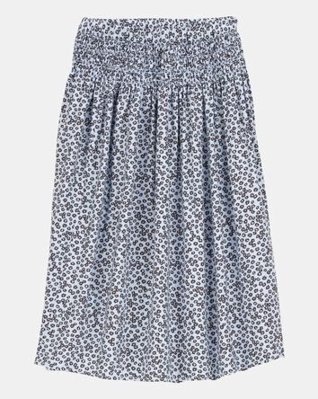 Kid Floral Maxi Skirt - Blue, 