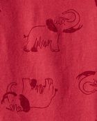 Baby Boy Mammoth Long-Sleeve Graphic Tee - Red, image 2 of 3 slides