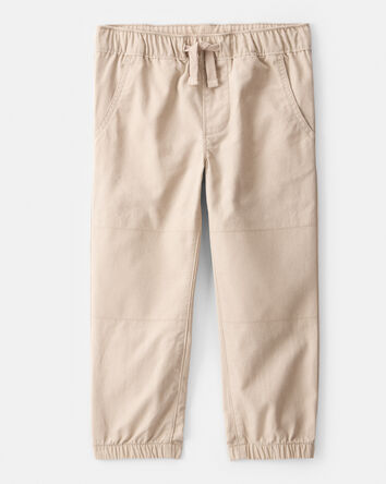 Toddler Boy  Cotton Everyday Pull-On Jogger - Khaki, 