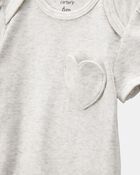 Baby Girl 5-Pack Floral Horses Short-Sleeve Cotton Bodysuits - Pink/Green, image 2 of 9 slides