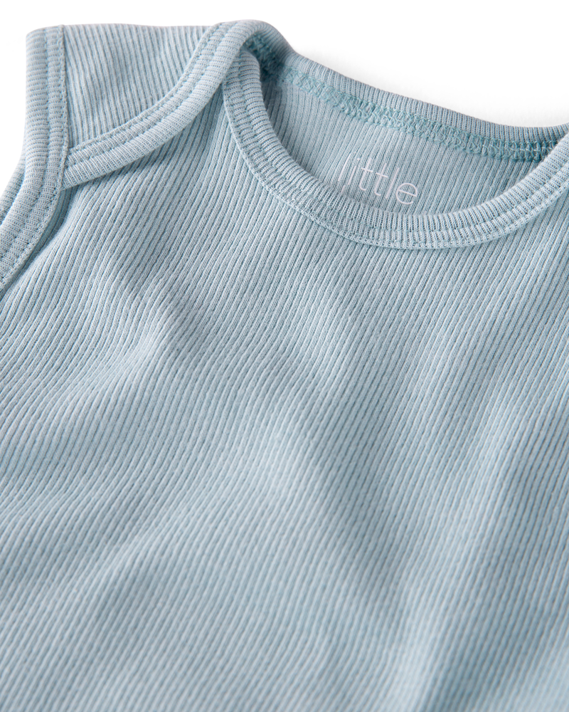 Baby 3-Pack Organic Cotton Rib Bodysuits, image 2 of 7 slides