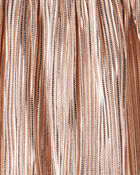 Toddler Girl Metallic Pleated Skirt - Gold, image 2 of 5 slides