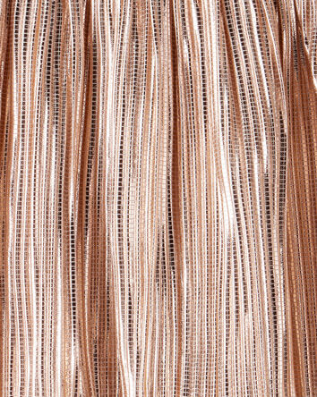 Toddler Girl Metallic Pleated Skirt - Gold, 