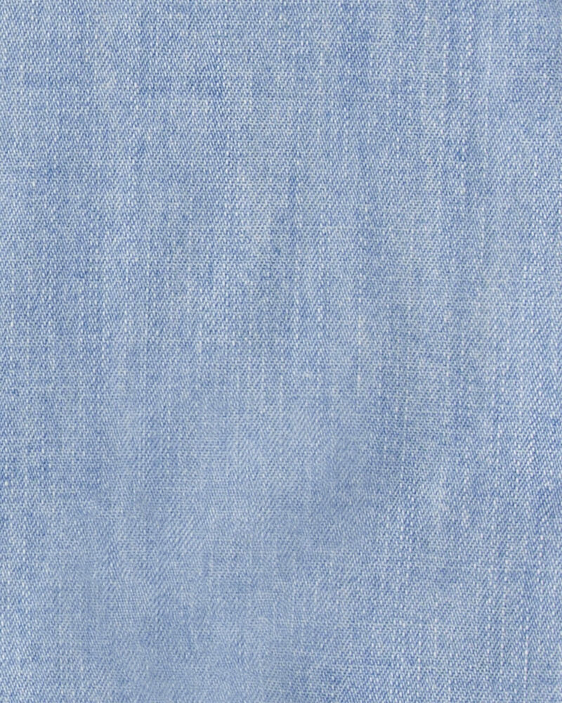 Baby Organic Cotton Chambray Shortall, image 4 of 5 slides