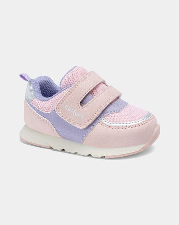 Baby Girl Every Step&reg; First Walker Casual Shoes - Pink/Purple, 