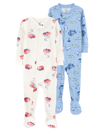 Baby 2-Pack Footie Pajamas, 