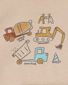 Baby Boy 3-Piece Construction Little Character Set&reg; - White/Tan/Grey, image 3 of 5 slides