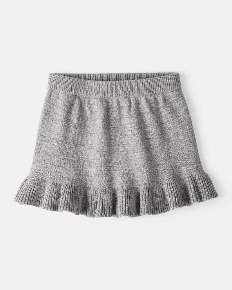 Baby Girl 100% Cotton Skirt - Grey, image 1 of 3 slides