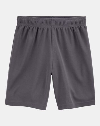 Boys Active Mesh Shorts  - Grey, 