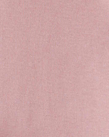 Baby Girl 3-Piece Fair Isle Sherpa Vest Outfit Set - Pink, 