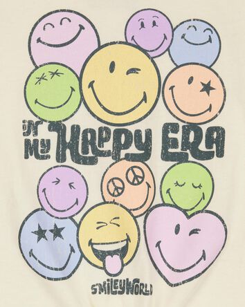 Girls SmileWorld Graphic Tee - Cream, 