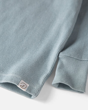 Baby Organic Cotton Ribbed 2-Piece Pajamas Set, 