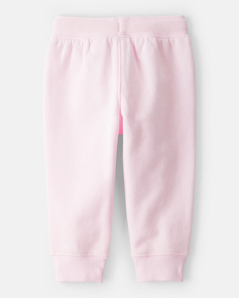 Baby Girl 2-Piece Hooded Zip-Up Jacket & Joggers Set - Pink, image 7 of 8 slides