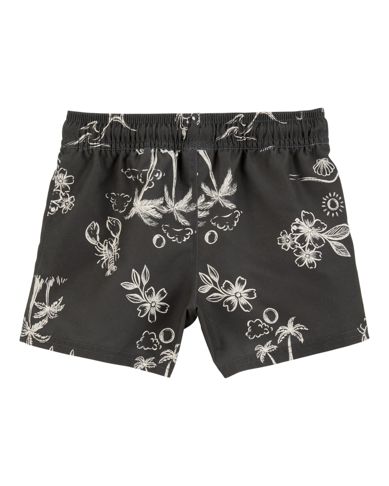 Toddler Boy Palm Tree Swim Trunks, image 2 of 4 slides