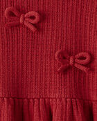 Toddler Girl Organic Cotton Sweater Knit Dress, image 4 of 5 slides