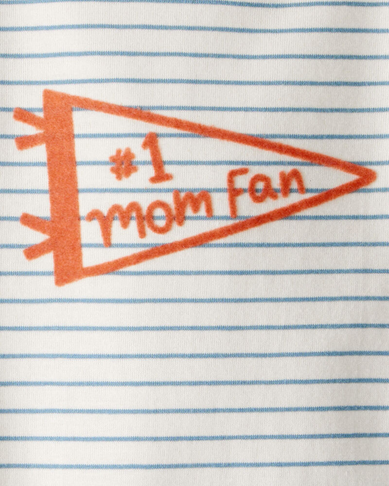 Baby Boy Mom Fan Long-Sleeve Graphic Bodysuit, image 3 of 4 slides