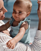 Baby Girl 2-Piece Crochet Sweater Knit Tank & Diaper Cover Set, image 3 of 4 slides