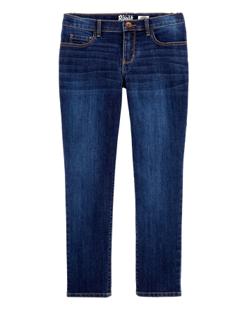 Kid Dark Wash Plus-Fit Skinny-Leg Jeans, 