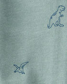 Baby Boy DayDream Fleece Dinosaur Print Long-Sleeve Tee & Pant Set, image 5 of 6 slides